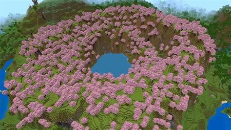 best cherry blossom seeds minecraft|1.20.1 cherry blossom cliff seed.